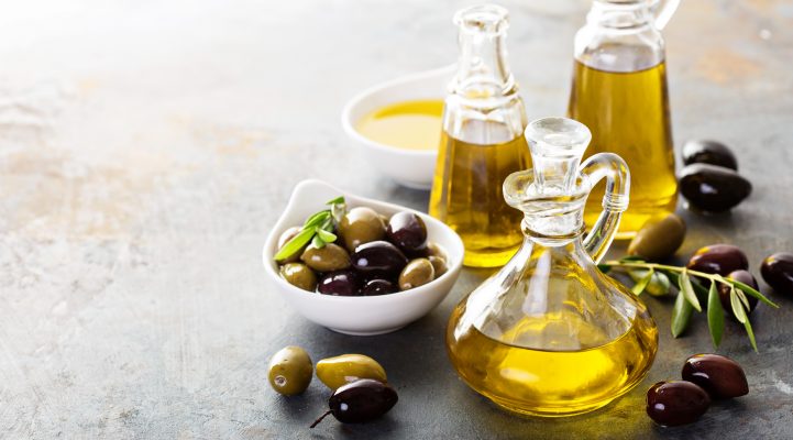 Aceite de oliva antiarrugas de la piel